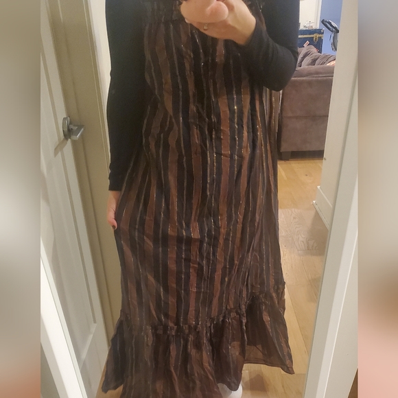 Strap shiny strip dress from H&M - Picture 4 of 5